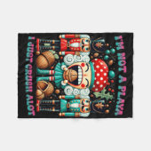 私は遊び人ではない私はちょうどAlot Nutcracker Chrisをつぶす フリースブランケット (正面(横))