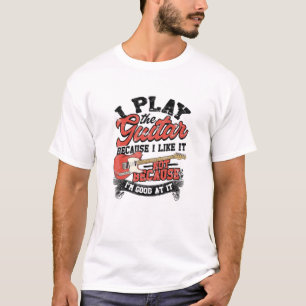 私は遊ギターが好きだからではない Tシャツ