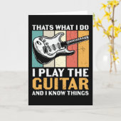 私は遊ギターと知り合い カード (黄色い花)