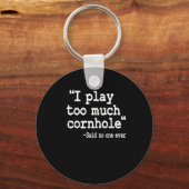 私は遊コーナー・ホールは誰も言わなかった引用文 キーホルダー (正面)