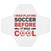 私は遊サッカーだったカッコいい サッカーボール (フラット)