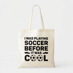 私は遊サッカーだったカッコいい トートバッグ