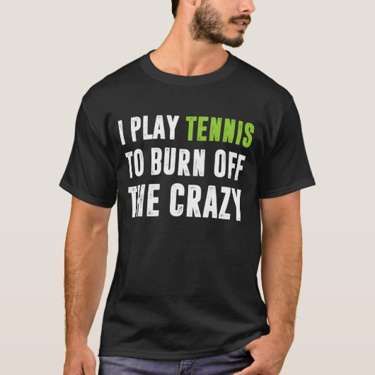 私は遊テニスを燃やし熱狂するる Tシャツ (正面)