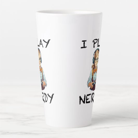 私は遊女の子 カフェラテマグ (正面)