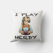 私は遊女の子 クッション (裏面)