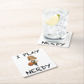 私は遊神経質 スクエアペーパーコースター (インサイチュ)