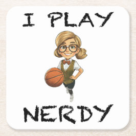 私は遊神経質 スクエアペーパーコースター