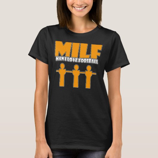 私は遊Foosballのテー実在ブルの人は1を回さない Tシャツ (正面)