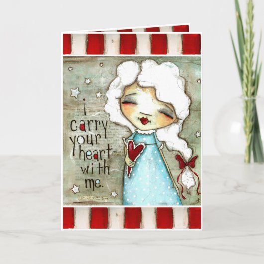 私は運あなたのハート – バレンタイン シーズンカード (正面)
