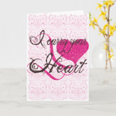 私は運お前のハートグリーティングカード カード (黄色い花)