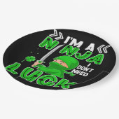 私は運が必要ない忍者であるセント・パトリックの日 ペーパープレート (アングル)