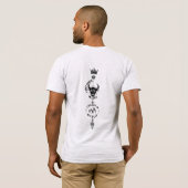私は運を信じるのではなく自分を信じる Tシャツ (裏面フル)