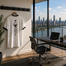 私は運を信じるのではなく自分を信じる Tシャツ
