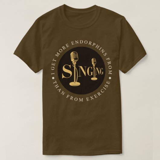 私は運動より歌い終わりが多い Tシャツ (デザイン正面)