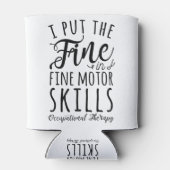 私は運動能力素晴らしを素晴らし身に付ける 缶クーラー (裏面)