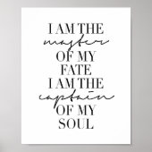 私は運命の主人だ。僕が船長だ ポスター (正面)