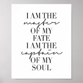 私は運命の主人だ。僕が船長だ ポスター