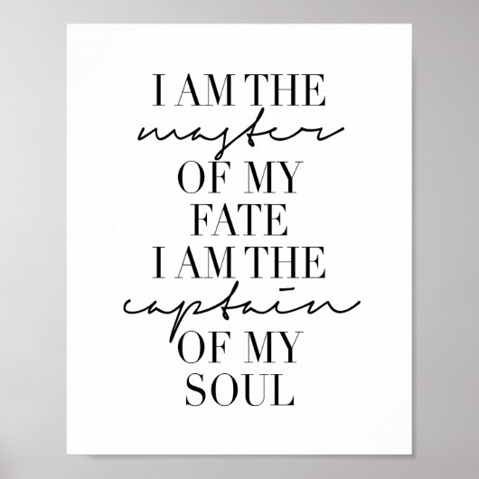 私は運命の主人だ。僕が船長だ ポスター (正面)