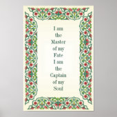 私は運命の主人であり、私はキャプテンである ポスター (正面)