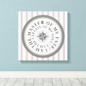 私は運命の大尉で魂の主人 キャンバスプリント (インサイチュ (ウッドフロア))