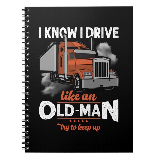 私は運転する運転を知っている老人が上がろうとするように保す ノートブック (正面)