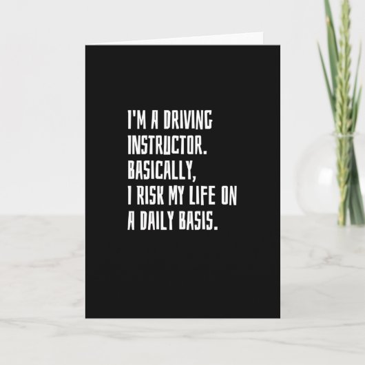 私は運転インストラクター カード (正面)