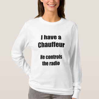私は運転者白のtを有します tシャツ