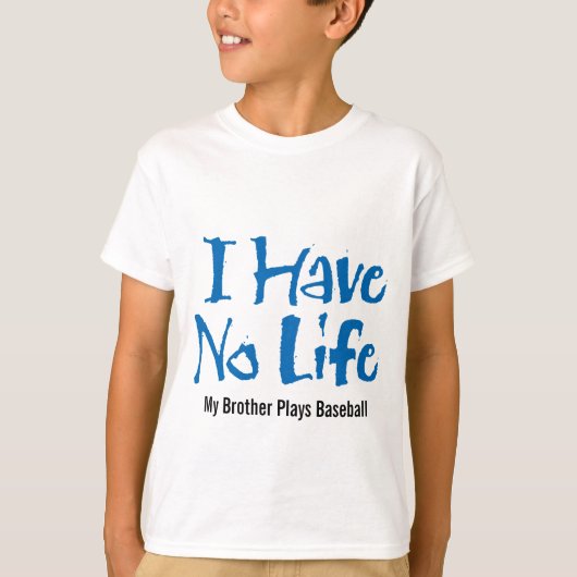 私は過しません生命(野球)を Tシャツ (正面)