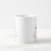 私は過去の私ではなく、彼の栄光に満ちた未来 コーヒーマグカップ (中央)