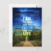 私は道であり、真実であり、人生である – John 14: ポストカード (正面/裏面)