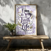 私は道であり、真実であり、命である ヨハネ 14:6 アート ポスター