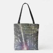 "私は道であり、真実は、人生"トートバッグ トートバッグ (裏面)