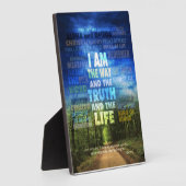 「私は道であり、真理であり、命である」 - ヨハネ 14: フォトプラーク (側面)