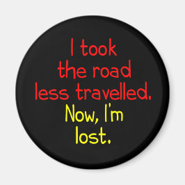 私は道の旅を減らした マグネット