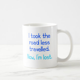私は道をより少なく旅しました取りました コーヒーマグカップ