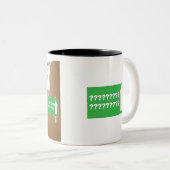 私は道を歩いて行くマグを減らした ツートーンマグカップ (正面右)