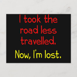 私は道を進むのをやめた ポストカード
