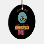 私は道路交通渋滞のトラックを持っていないおもしろい セラミックオーナメント (右)