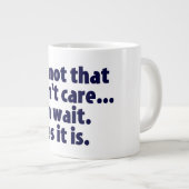 私は違う気に。ああ待って。Yesだ。 ジャンボコーヒーマグカップ (正面右)