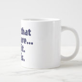 私は違う気に。ああ待って。Yesだ。 ジャンボコーヒーマグカップ (右)