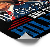 私は違法行為とヒルビリー・トランプの投票をしている ポスター (角)