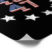 私は違法行為とヒルビリー・トランプ・バンに投票した ポスター (角)