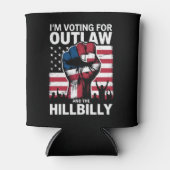 私は違法行為と2024年のヒルビリーに投票している 缶クーラー (正面)