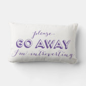 私は遠くににです紫色内に向けること内に向けます行きます ランバークッション (裏面)