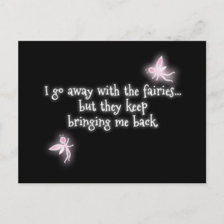 私は遠くに妖精たちと一緒に保いる ポストカード