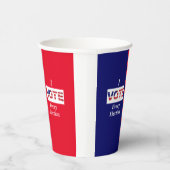 私は選挙ごとに投票する 紙コップ (右)