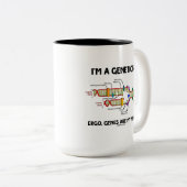 私は遺伝学者であるエルゴ遺伝子は私のミーム(DNA) ツートーンマグカップ (正面右)