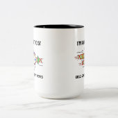 私は遺伝学者であるエルゴ遺伝子は私のミーム(DNA) ツートーンマグカップ (中央)