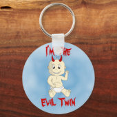 私は邪悪なツインキーチェーン キーホルダー (正面)