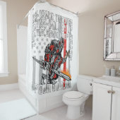 私は邪悪な消防士のクルセーダーを恐れていません シャワーカーテン (インサイチュ)